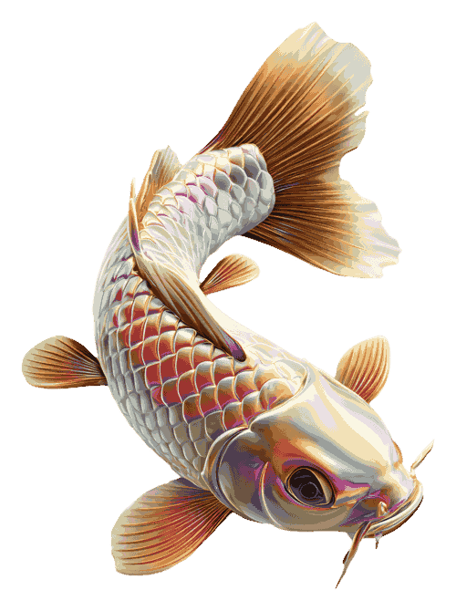 Illustration of player catching a glowing golden fish in GoldenRod